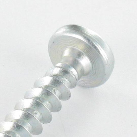 1 x Tornillo madera aglomerado VBA3 cabeza redonda Pozi 5X17 Acero cincado blanco