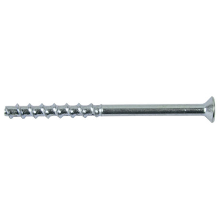 1 x Tornillo hormigón cabeza fresada/testa svasat TORX 5X40 Acero cincado blanco