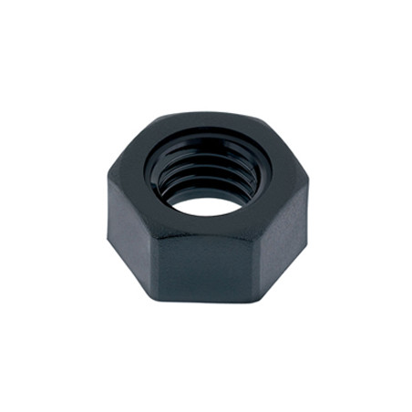 1 x Tuerca nylon nero hexagonal HU M5