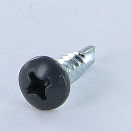 1 x Tornillo autoperforante cabeza cilíndrica abombada phillips 3.9X13 Acero cincado blanco RAL7016 gris antracita