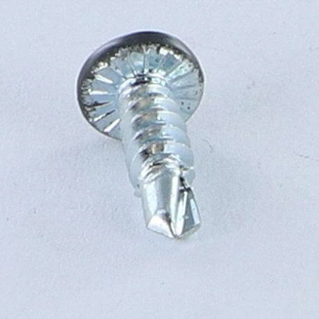 1 x Tornillo autoperforante cabeza cilíndrica abombada phillips 3.9X13 Acero cincado blanco RAL7016 gris antracita