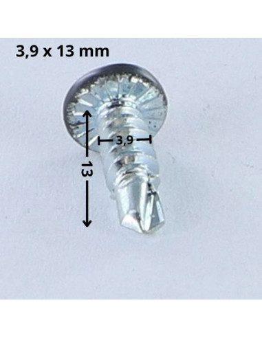 1 x Tornillo autoperforante cabeza cilíndrica...