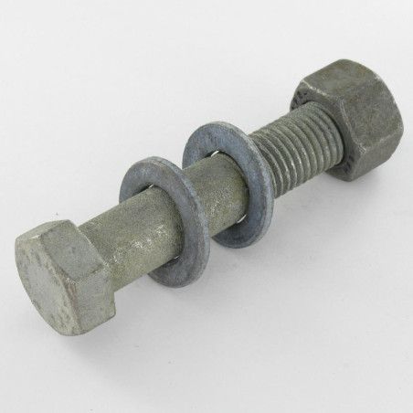 50 x Perno (vendido con tuerca) alta resistencia M16X50 2 Arandela Clase 8.8 fuerte resistencia a la corrosión Acero