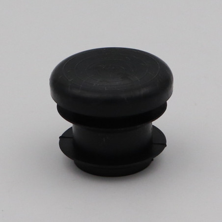 1 x Tapón de tubo redondo diámetro exterior 30 interior 26-28 polietileno negro