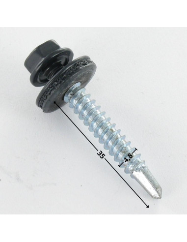 1 x Tornillo autoperforante cabeza hexagonal...