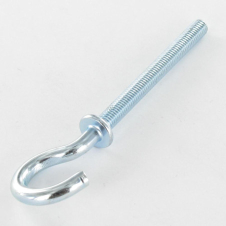 1 x Gancho metales con reborde M5X50 Acero cincado blanco