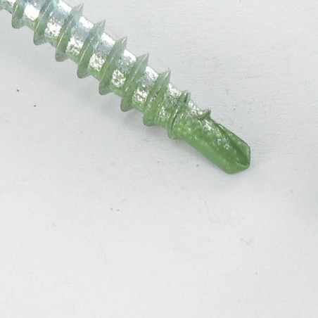 1 x Tornillo autoperforante cabeza hexagonal 4.8X35 Arandela de estanqueidad con junta de neopreno epdm Acero cincado
