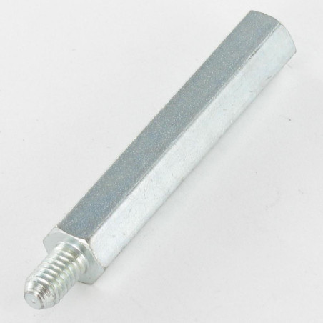 1 x Tirante hexagonal macho hembra M3/8 5X8 roscado en 5 Acero cincado blanco