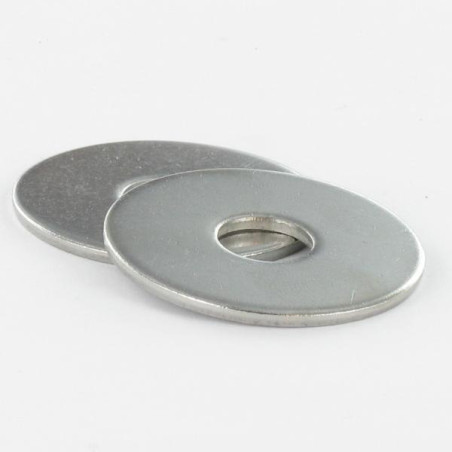 1 x Arandela plano M3X14X0.8 LL Acero cincado blanco