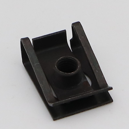 1 x Tuerca de presión M5 NUT8415 grosor de ajuste 0.5 con 4 Acero cincado negro
