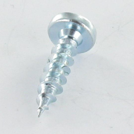1 x Tornillo madera aglomerado PREMIUM cabeza redonda Pozi PZ4 4X13 Acero cincado blanco
