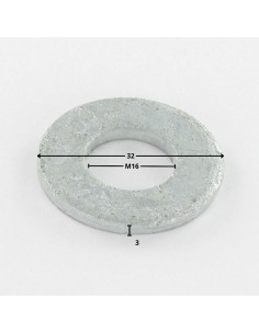 Arandela plano M16X32X3 M fuerte resistencia a la... 2