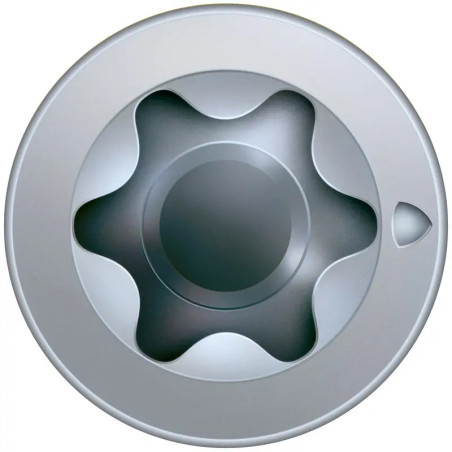 1 x Spax Tornillo para CHASIS PVC 7.5X80 TORX T30 WIROX