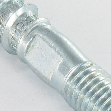1 x Tornillo madera y metales 10X120 Clase 8.8 +PISO Acero cincado blanco
