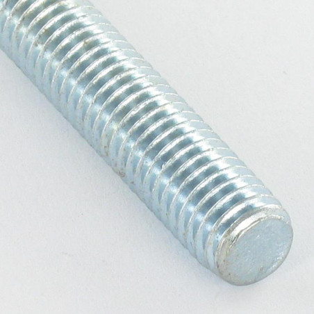 1 x Tornillo madera y metales 10X120 Clase 8.8 +PISO Acero cincado blanco
