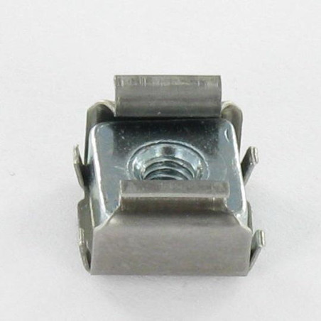 1 x Tuerca Jaula M4 CNU4554HG grosor de ajuste 1.5 con 2.05 Acero cincado blanco