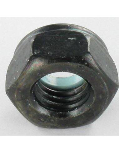 1 x Tuerca autoblocante M4 Acero cincado negro