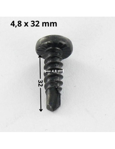 1 x Tornillo autoperforante cabeza cilíndrica...