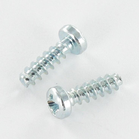 1 x Tornillo pvc cabeza cilíndrica abombada Pozi PZ3 3X6 Acero cincado blanco microtornillo