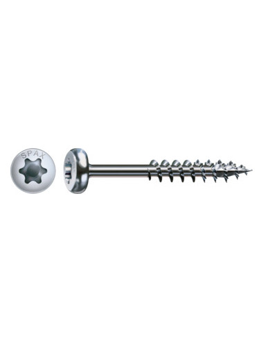 1 x Spax Tornillo madera cabeza redonda T-STAR+...