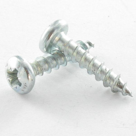 1 x Tornillo madera aglomerado VBA3 cabeza redonda Pozi 4X13 Acero cincado negro