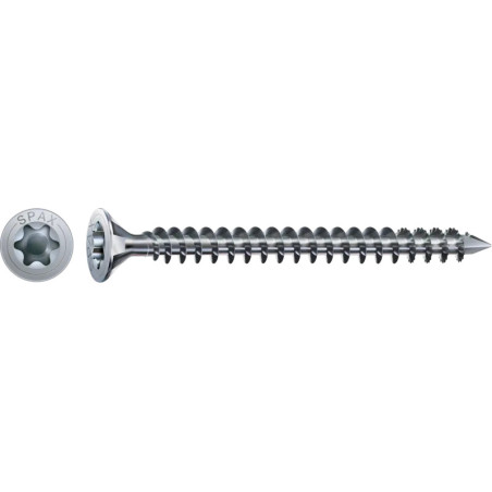 1 x Spax Tornillo madera cabeza fresada/testa svasat TORX T40 8X240 roscado total WIROX