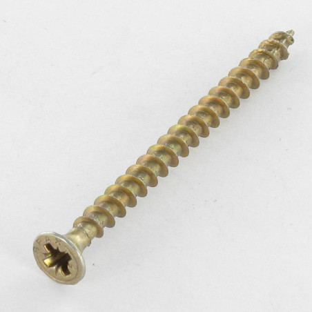 1 x Tornillo Spax cabeza fresada/testa svasat Pozi PZ5 6X80 diámetro de cabeza: 11.6 roscado total Bicromato