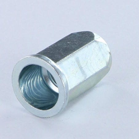 1 x Tuercas Remachables hexagonal cabeza plana M10X18 ACPTH 35 Acero cincado blanco