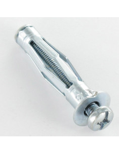 Taco metálico para placa de yeso 4X60 con Tornillos