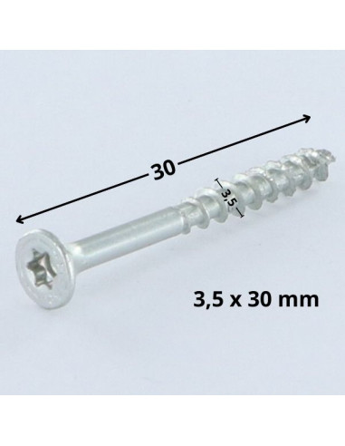 1 x Tornillo Spax cabeza fresada/testa svasat...