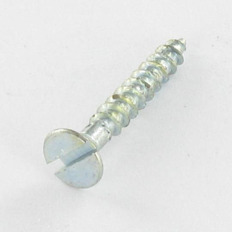 1 x Tornillo madera aglomerado cabeza fresada/testa svasat ranura 3X20 Acero cincado blanco microtornillo