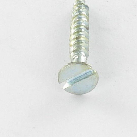 1 x Tornillo madera aglomerado cabeza fresada/testa svasat ranura 3X20 Acero cincado blanco microtornillo