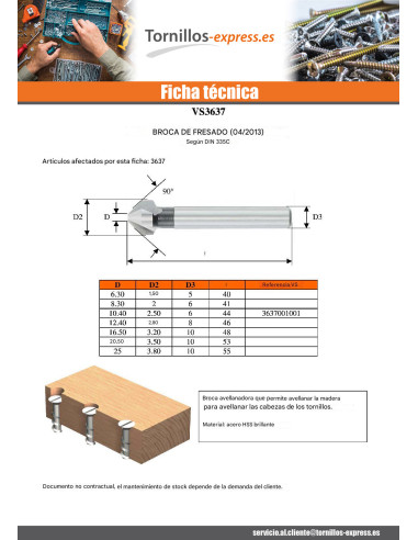 1 x Punta de MOLIENDA 10.40X44