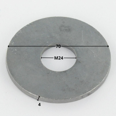 1 x Arandela plano M24X70X4 LL fuerte resistencia a la corrosión Acero galvanizado en caliente