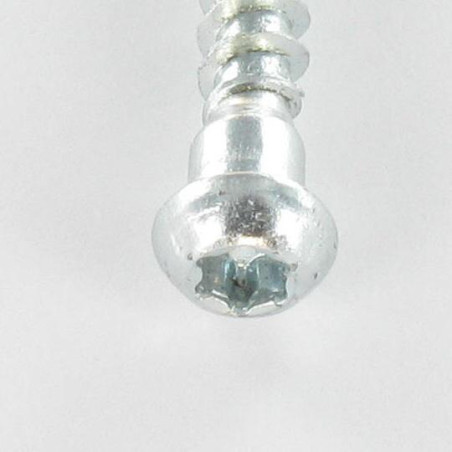 1 x Tornillo HARDWARE ANGULAR cabeza cilíndrica TORX T20 cut punta antihendidura tipo 17 Acero cincado blanco 5X35