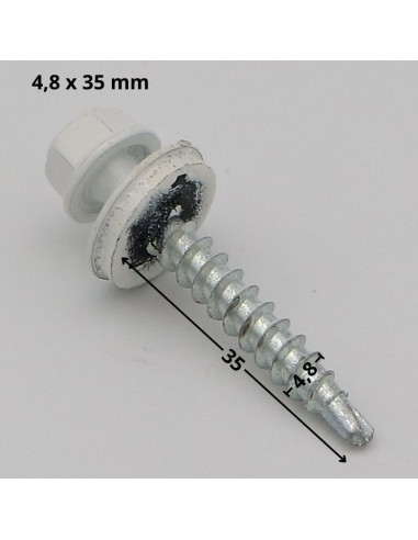 1 x Tornillo autoperforante cabeza hexagonal...