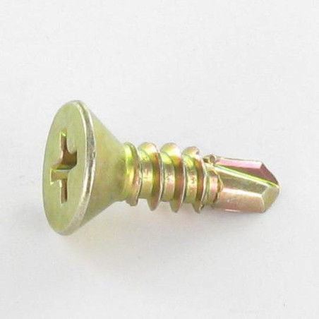 1 x Tornillo autoperforante cabeza fresada/testa svasat 5X65 roscado en 30 Huella cuadrada 2 Phillips 2 Bicromato