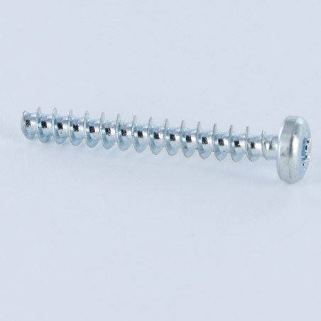 1 x Tornillo pvc cabeza cilíndrica TORX T20 4X16 Acero cincado blanco