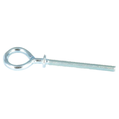 1 x Tornillo de ojo metales con reborde 6X70 Acero cincado blanco