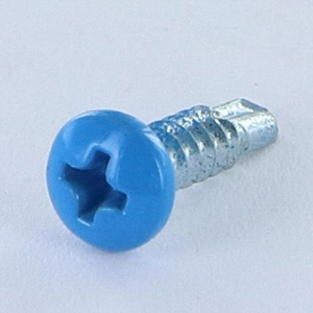 1 x Tornillo autoperforante cabeza cilíndrica abombada phillips 4.2X16 Acero cincado blanco POLVO LAQ5012