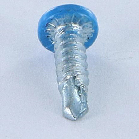 1 x Tornillo autoperforante cabeza cilíndrica abombada phillips 4.2X16 Acero cincado blanco POLVO LAQ5012