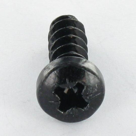1 x Tornillo pvc cabeza cilíndrica abombada Pozi PZ3 3X10 1412 KB Acero cincado negro microtornillo