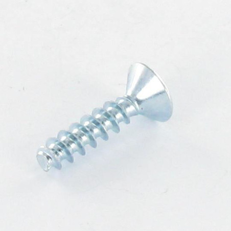 1 x Tornillo pvc cabeza fresada/testa svasat Pozi 2.5X14 Acero cincado blanco