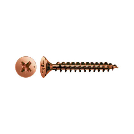 1 x Tornillo Spax cabeza fresada/testa svasat Pozi PZ4 4.5X40 diámetro de cabeza: Clase 8.8 roscado total ACBRU