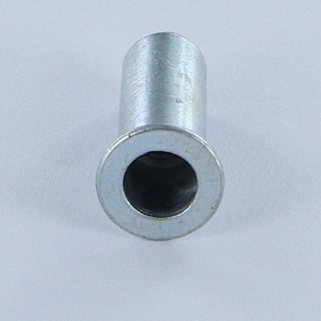 1 x Tuerca remachable cabeza plana ciego M5X18 ACPB 30 Acero cincado blanco