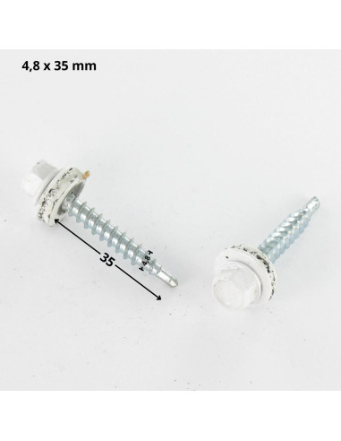 1 x Tornillo autoperforante cabeza hexagonal...