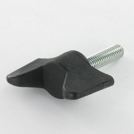 1 x Palanca de apriete de tuercas de mariposa nylon nero M8X50