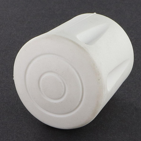 1 x Conector redondo envolvente caucho vulcanizado blanco para Tubo 16 con 17