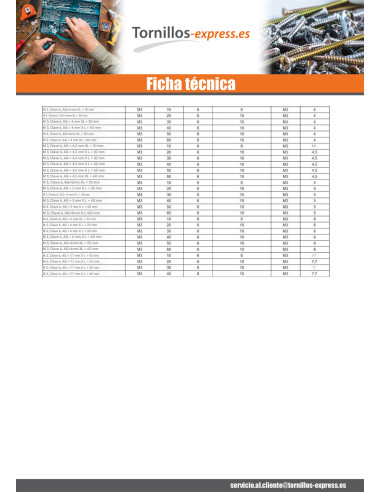 1 x Tirante hexagonal macho hembra M5X20 llave...