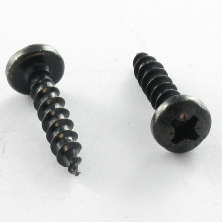 1 x Tornillo madera aglomerado VBA3 cabeza redonda Pozi 5X20 Acero cincado negro